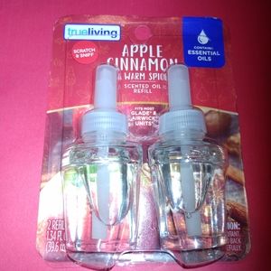 True Living Apple Cinnamon & Warm Spice Scented Oil Refills 2ct